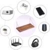 Floating Shelves for Wall 14"x6" 3-Tier, No-Drill Natural Pine Wood Shelf for Projector, Router, Modem, Cable Box, Xbox, PS5, PS4, Switch, Game Controller, for Living Room, Bedroom, Office - Image 4