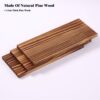 Floating Shelves for Wall 14"x6" 3-Tier, No-Drill Natural Pine Wood Shelf for Projector, Router, Modem, Cable Box, Xbox, PS5, PS4, Switch, Game Controller, for Living Room, Bedroom, Office - Image 5