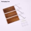 Floating Shelves for Wall 14"x6" 3-Tier, No-Drill Natural Pine Wood Shelf for Projector, Router, Modem, Cable Box, Xbox, PS5, PS4, Switch, Game Controller, for Living Room, Bedroom, Office - Image 6